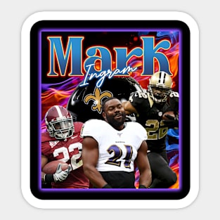 Vintage Mark Ingram Retro Sticker